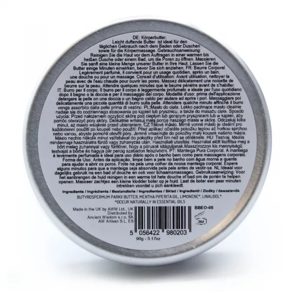 Aromatherapy Shea Body Butter 90g - Peppermint - Image 4