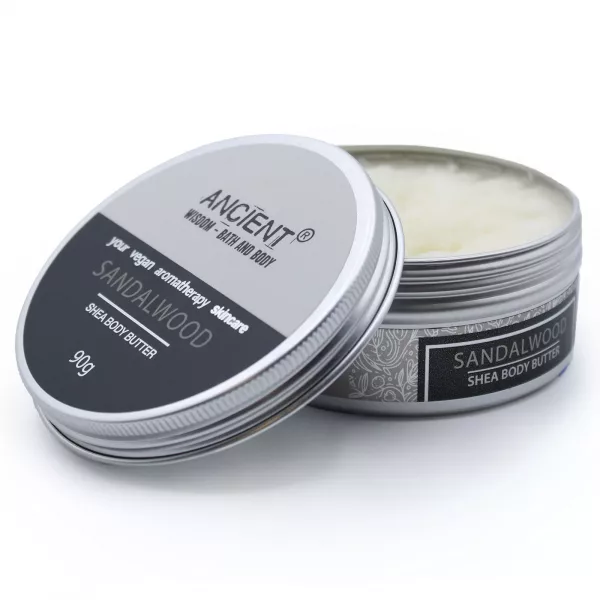 Aromatherapy Shea Body Butter 90g - Sandalwood - Image 2