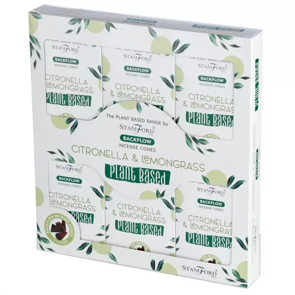 Plant Based Backflow Incense Cones - Citronella & Lemongrass - Image 2