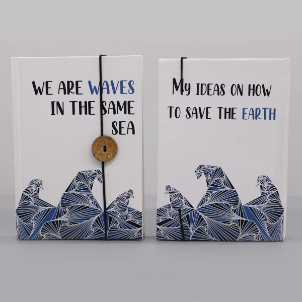 Notebook with strap - Waves in the same sea - Image 3