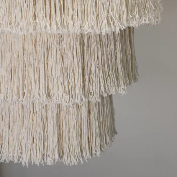 Macrame Soft Chandelier - Natural - Image 4