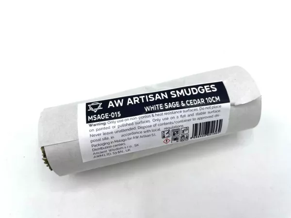 Smudge Stick - White Sage & Cedar 10cm - Image 2