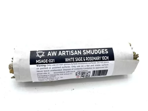 Smudge Stick - White Sage & Rosemary 10cm - Image 2
