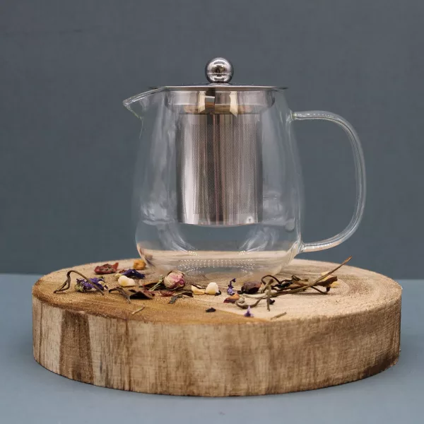 Glass Infuser Teapot - Contemporary - 550ml - Image 3
