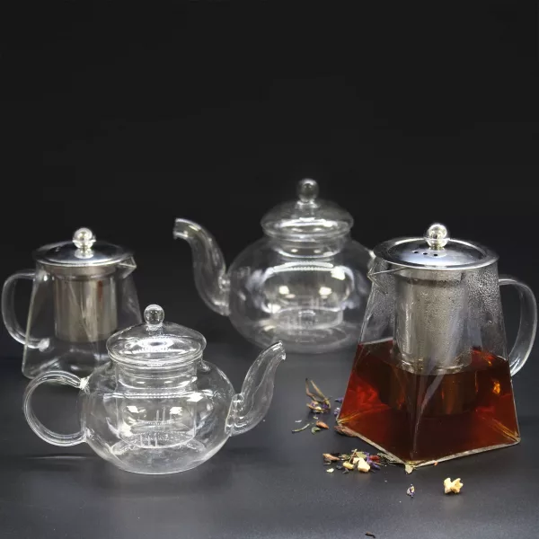 Glass Infuser Teapot - Contemporary - 550ml - Image 4