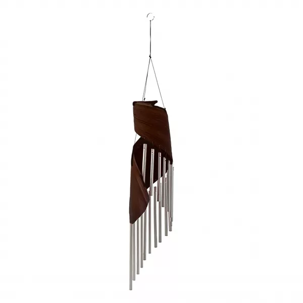 Coconut Leaf Wind Chimes - Chocolate - Image 2