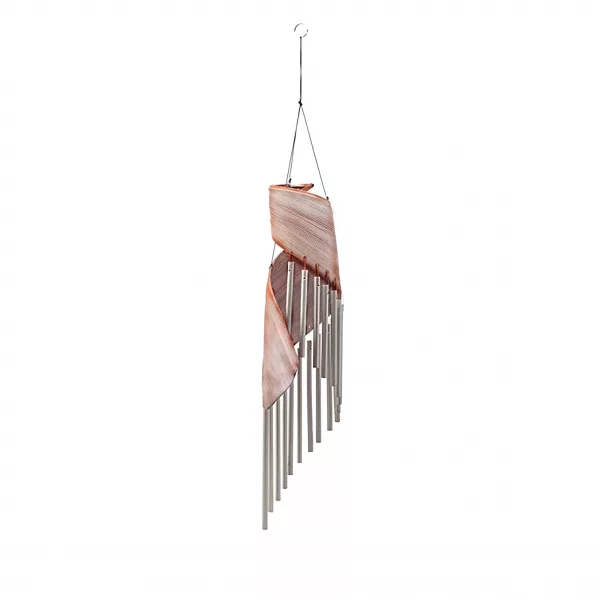 Coconut Leaf Wind Chimes - Whitewash - Image 2