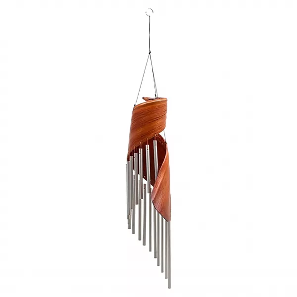 Coconut Leaf Wind Chimes - Natural - Image 2
