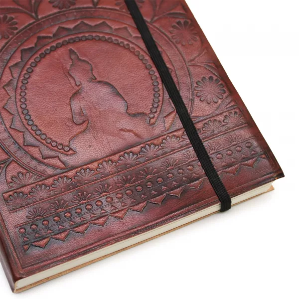 Medium Notebook with strap - Tibetan Mandala - Image 3