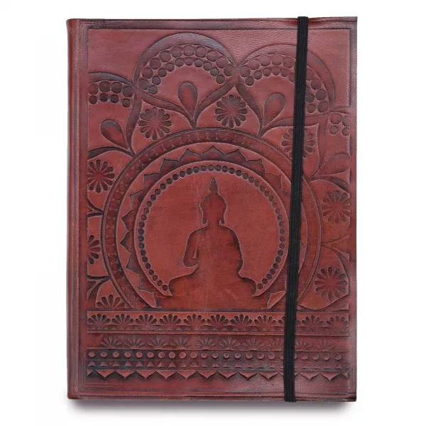 Medium Notebook with strap - Tibetan Mandala - Image 2