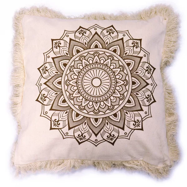 Lotus Mandala  Cushion Cover - 45x45cm - bronze - Image 2