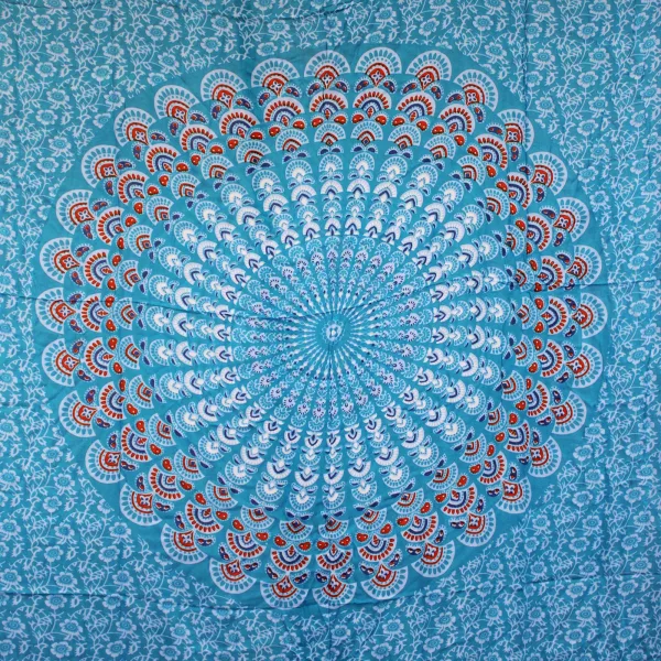 Teal Orange Mandala Sarongs - Image 3