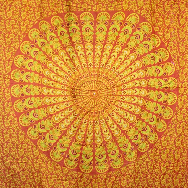 Lime Orange Mandala Sarongs - Image 3