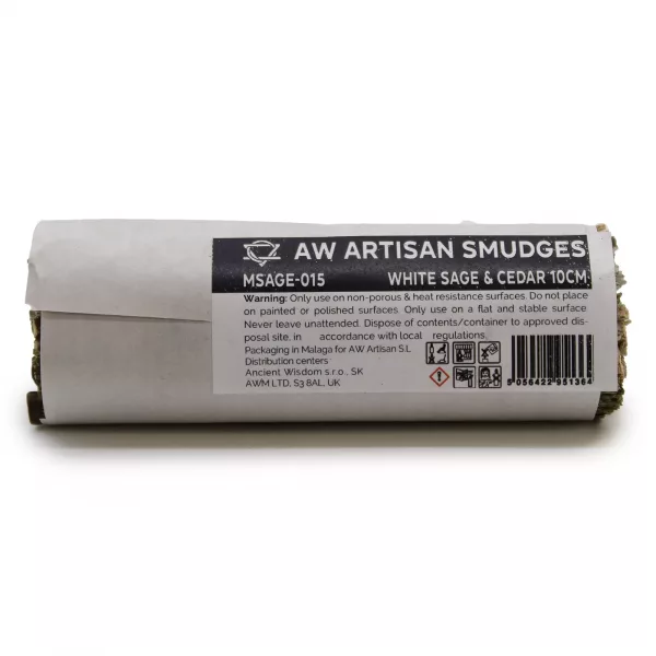 Smudge Stick - White Sage & Cedar 10cm - Image 3