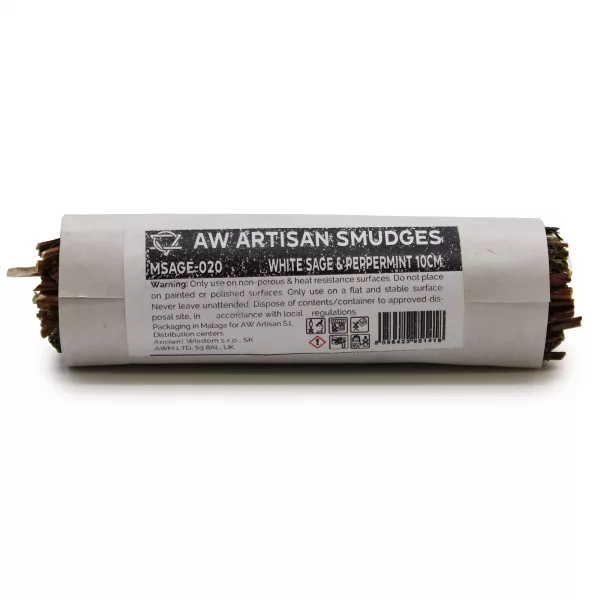Smudge Stick - White Sage & Peppermint 10cm - Image 3