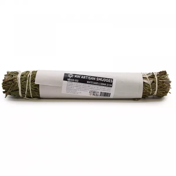 Smudge Stick - White Sage & Cedar 22 cm - Image 3