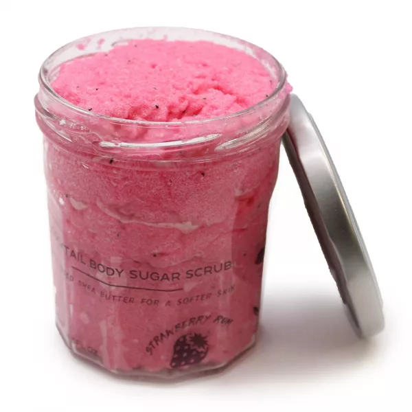 Fragranced Sugar Body Scrub - Strawberry Rum 300g - Image 2