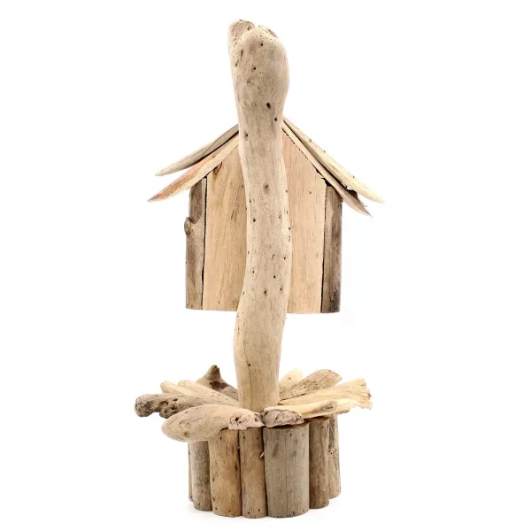 Driftwood Birdbox - On Stand - Image 2