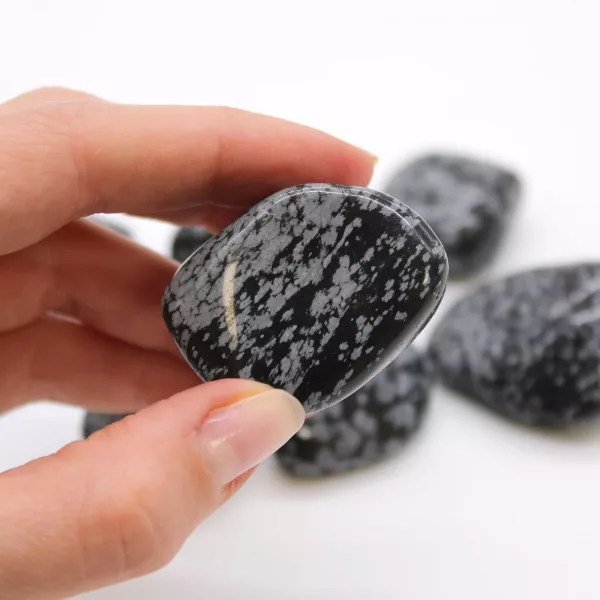 XL Tumble Stones - Obsidian Snowflake - Image 2