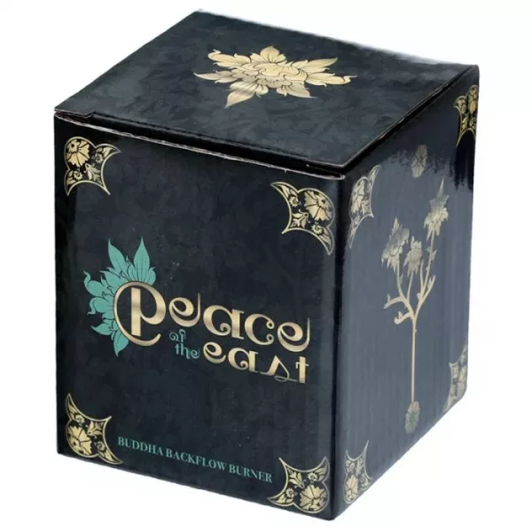 Wood Effect Lucky Buddha Backflow Incense Burner - Image 4