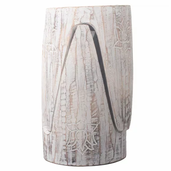 Interlocking Table/Stool set of 2 - Lrg Whitewash - Image 3