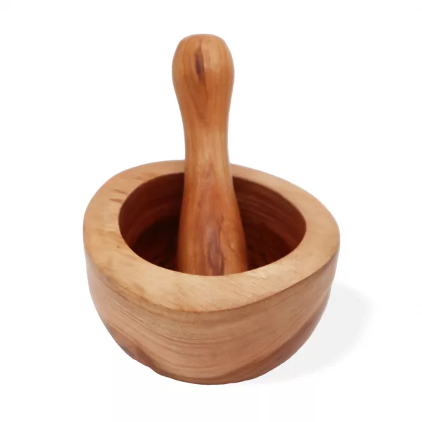 Ergo Teak Pestal & Morter Lrg - Image 2