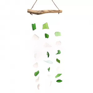 Three Drop - Green & White
