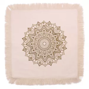 Lotus Mandala  Cushion Cover - 60x60cm - bronze
