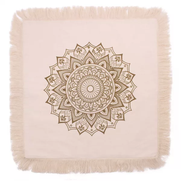 Lotus Mandala  Cushion Cover - 60x60cm - bronze