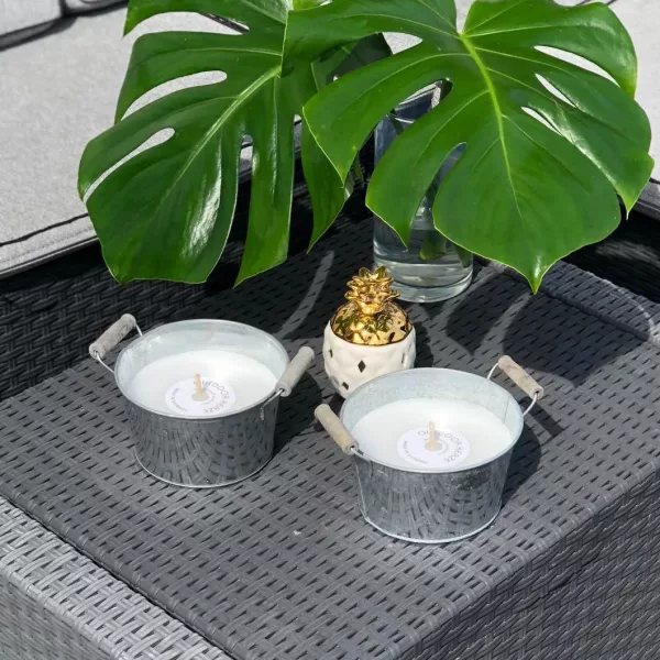 Citronella Zinc Bowl 8.5x15cm - 30hrs - Image 2