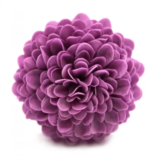 Craft Soap Flower - Small Chrysanthemum - Purple - Image 4
