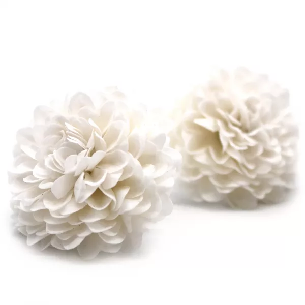 Craft Soap Flower - Small Chrysanthemum - White - Image 2