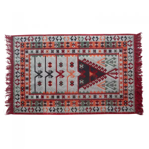 Kilim Rug 125x80 cm - Red - Image 2