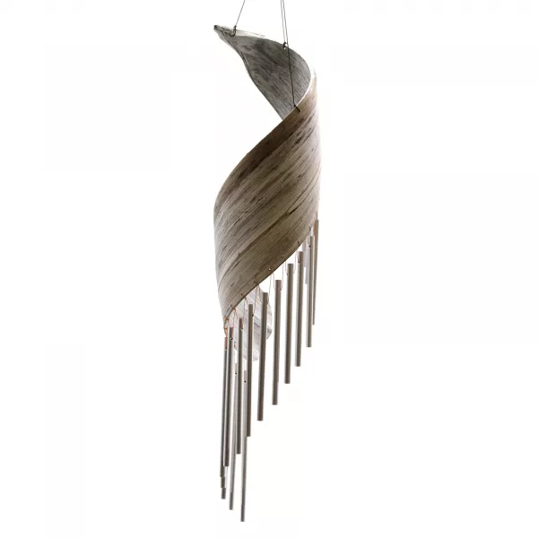 Coconut Leaf Wind Chimes - Whitewash - Image 3