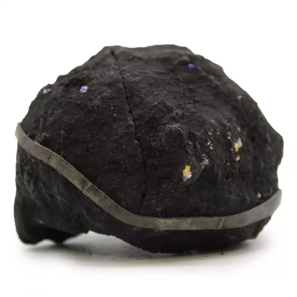 Coloured Calsite Geodes - Black Rock - Purple - Image 2
