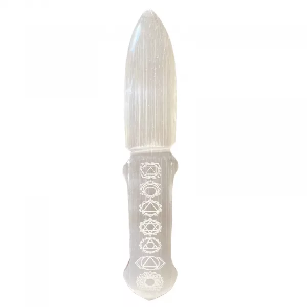 Selenite Ritual Knife - Chakra