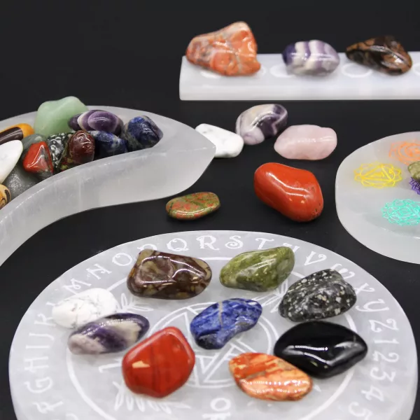 Medium African Tumble Stones - Grey Agate - Botswana - Image 3