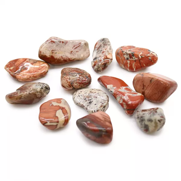 Medium African Tumble Stones - Light Jasper - Brecciated