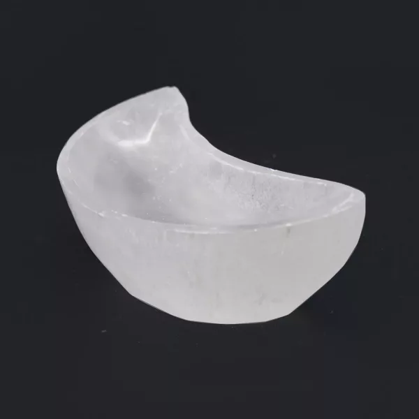 Selenite Moon Bowl - 10cm - Image 3