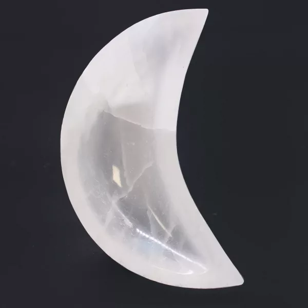 Selenite Moon Bowl - 15cm - Image 2