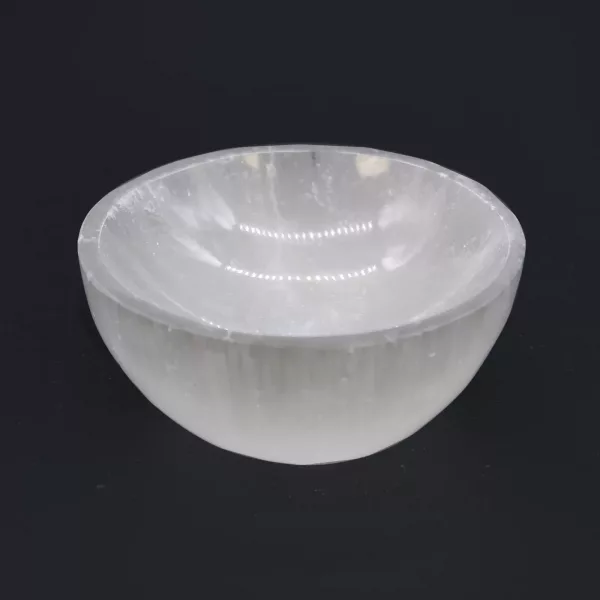 Selenite Round Bowl - 8cm - Image 3