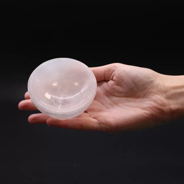Selenite Round Bowl - 8cm - Image 4