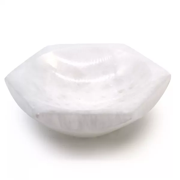 Selenite Hex Bowl - 15cm