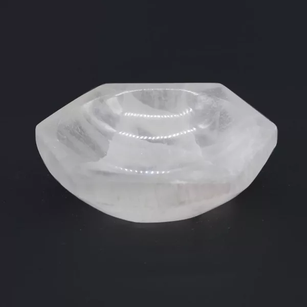 Selenite Hex Bowl - 10cm - Image 3