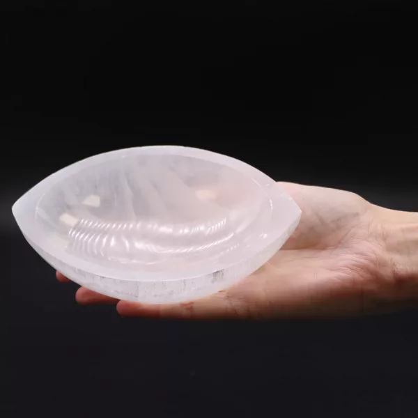 Selenite Eye Bowl - 15cm - Image 4