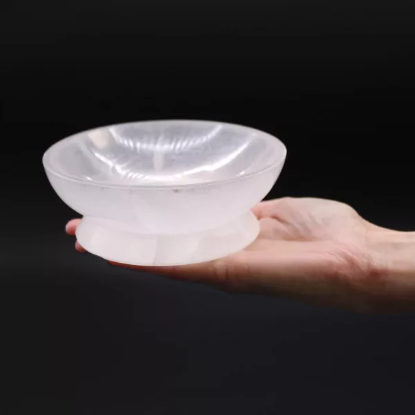 Selenite Ritual Bowl  - 13cm - Image 3