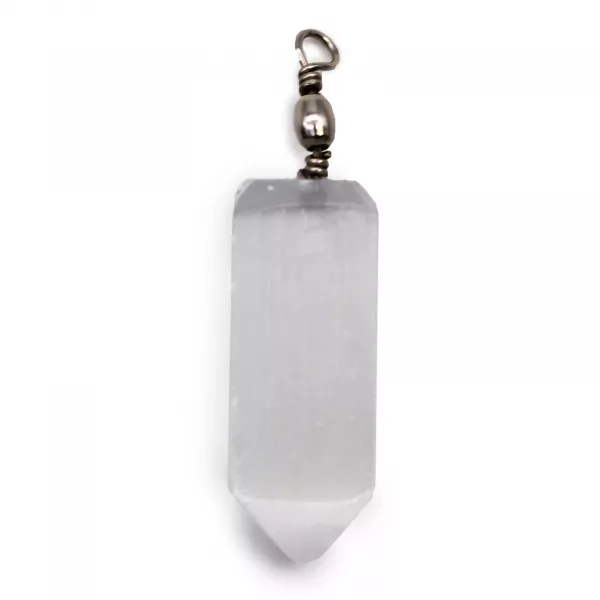 Selenite Obelisk Pendant