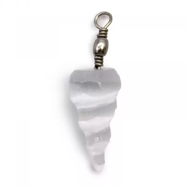 Selenite Spiral Pendant