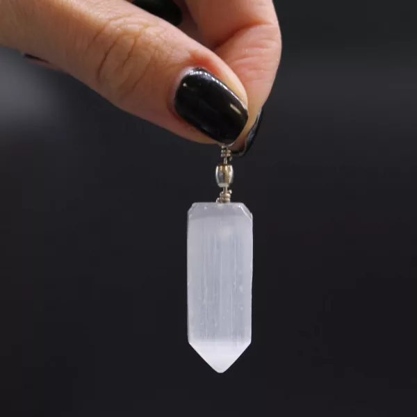 Selenite Obelisk Pendant - Image 3
