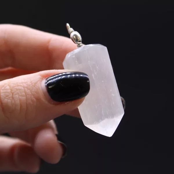 Selenite Obelisk Pendant - Image 4